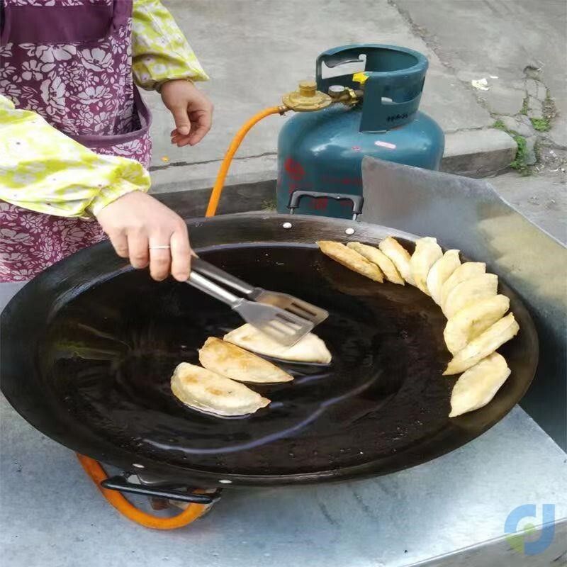 葱油饼专用锅商用精铁锅老式烙饼锅不粘锅摆摊煎包燃气煤气灶
