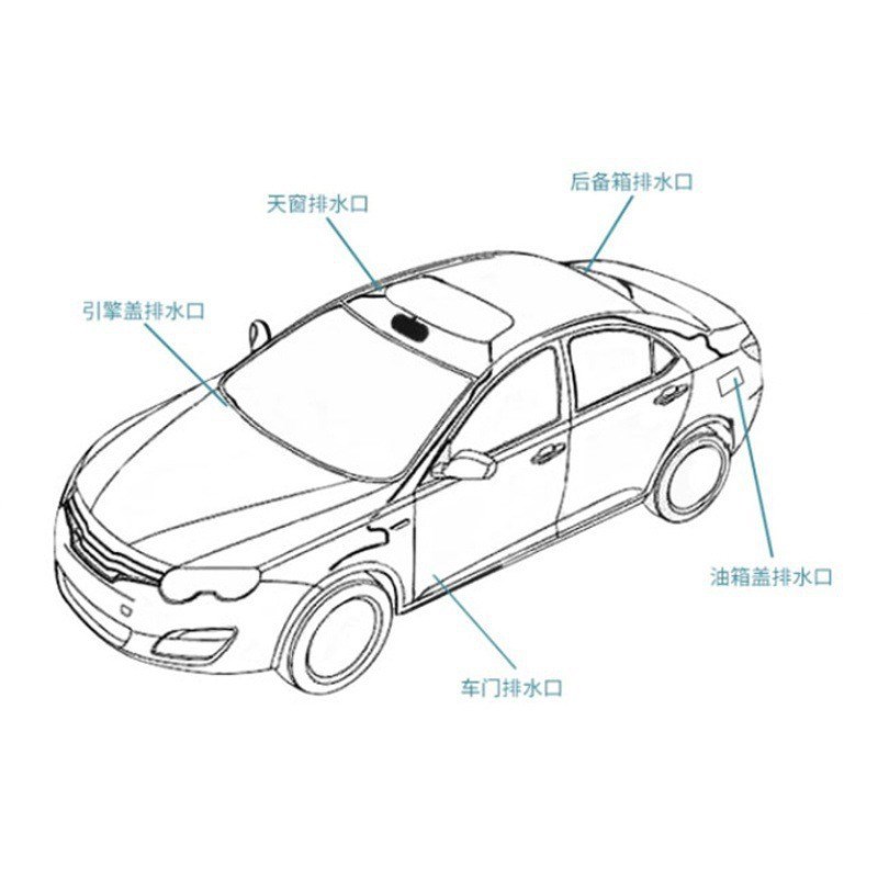 现货速发汽车天窗排水孔清洁刷汽车天窗排水孔疏通器管道通用疏通