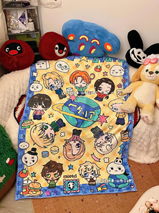 APH黑塔利亚毛毯法兰绒可爱空调毯宿舍可爱午休毯盖毯毯子