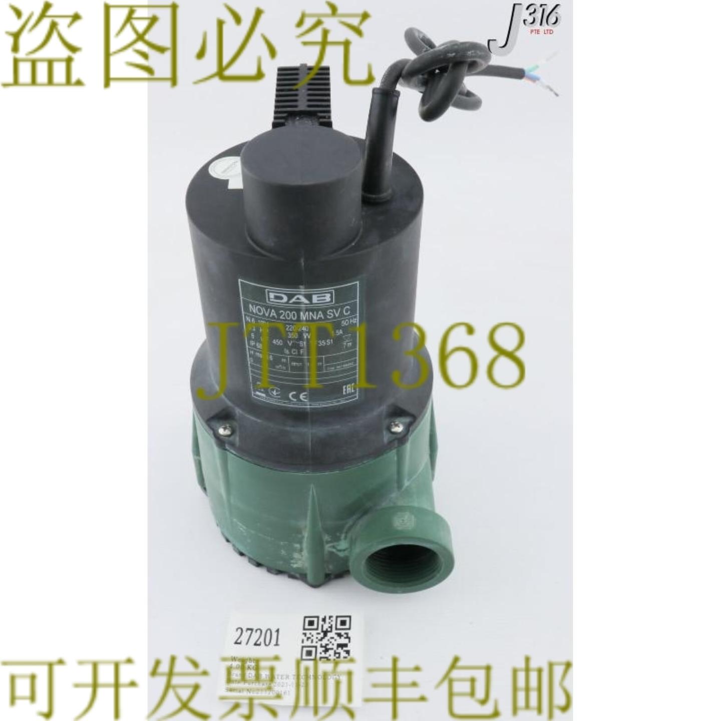 供应27201 DAB 水技术潜水泵 NOVA 200 MNA