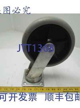 供应Albion 8 英寸灰色脚轮板安装橡胶轮轮胎 11-12 英寸高