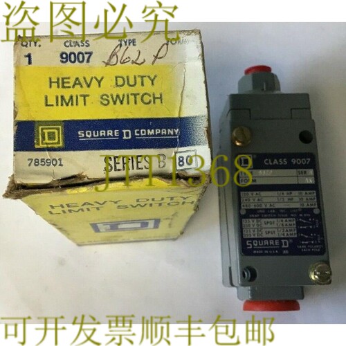原装供应SQUARE D 9007 B62P 限位开关 系列 B