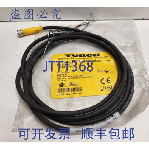 现货供应TURCK 2M 2A 125V 4W PICO 模压线组套装 4M-2/S90/S101