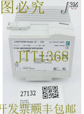 供应27132 EUROTHERM THYRISTOR 电源控制 TE10A 50A240V0V