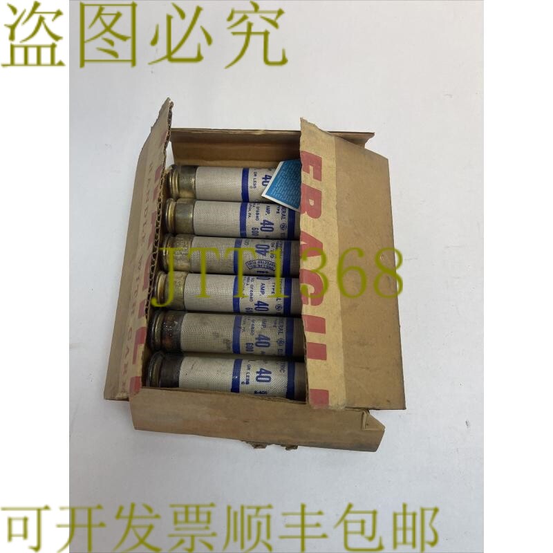 原装供应GF6B40 保险丝类型 CLF 600V 40AMP（6 件装）