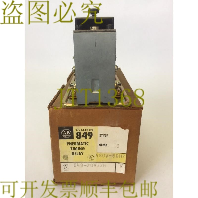 原装供应AB 849-Z0B336 气动定时继电器 600VAC 21A241 线圈 480V
