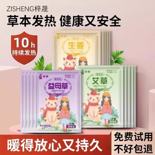 艾草生姜藏红花暖宝宝暖贴痛经女生用正品 发热暖身暖宫冬天热敷贴