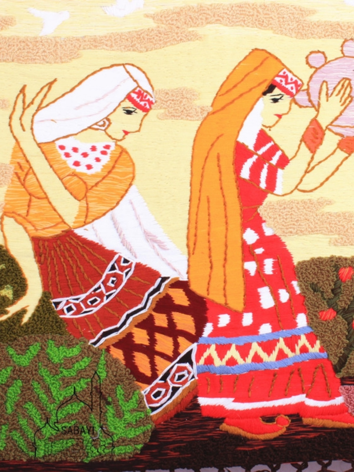 厂手工艺术挂毯客厅壁毯壁挂壁画经典装饰立体挂毯新疆民族歌舞促图片