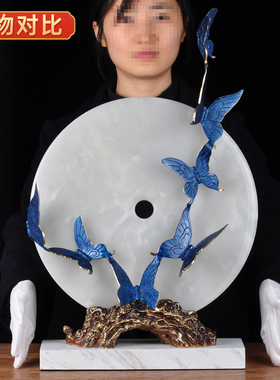 速发家石平安装摆件玉居客厅电视柜玄关博物架摆设扣饰品乔迁新居