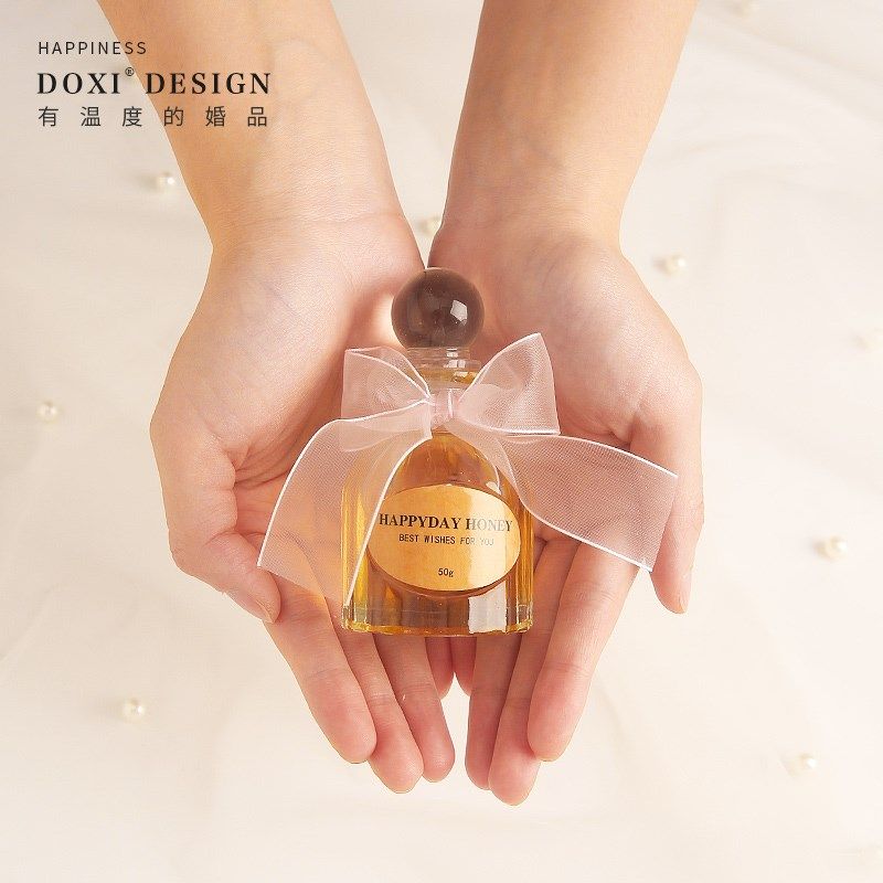 速发喜蜜结婚伴手礼包盒欧式装创寸婚礼喜庆回礼多尺意小瓶装蜂蜜