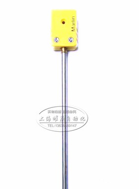 速发K型铠装热电偶Mli高温大圆脚头插装马林铠 热电偶母插头