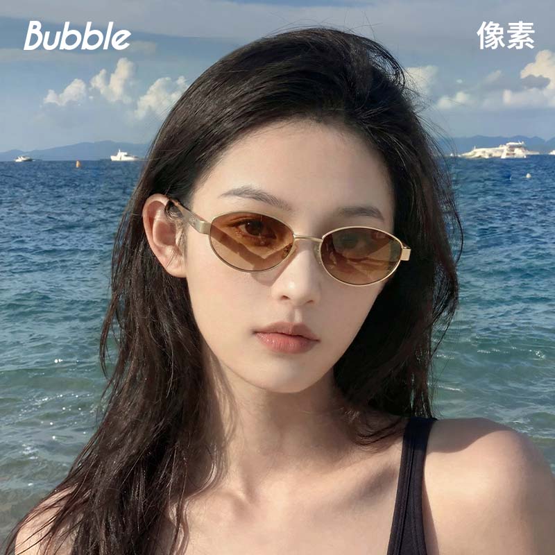 【26夏新品】Bubble像素墨镜复古窄框运动老钱太阳镜户外偏光眼镜