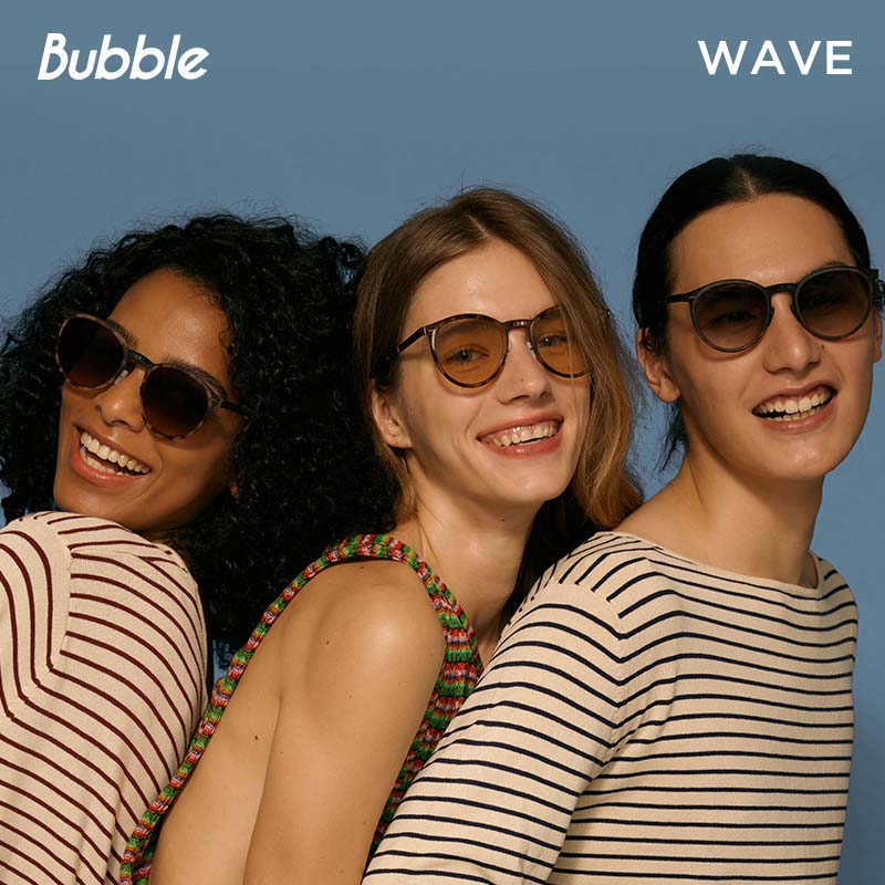【季末清仓】Bubble防紫外线防晒折叠wave系列墨镜太阳镜墨镜女