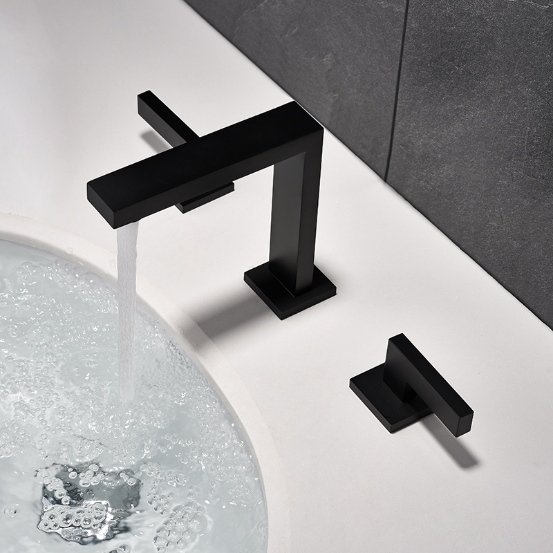 金耐雅双把三孔分体式台盆水龙头