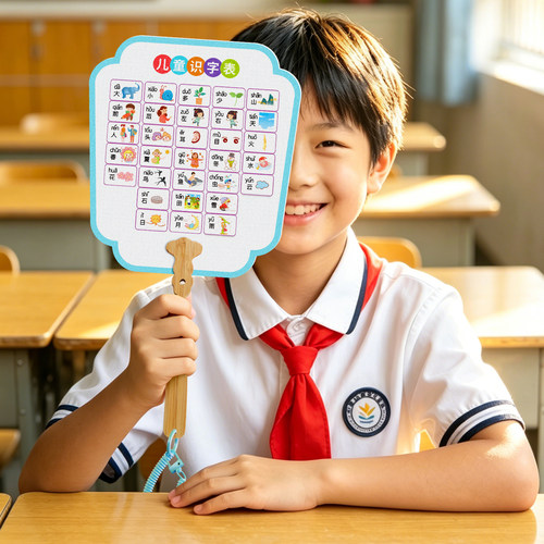 趣置欢喜小学生幼儿园趣味扇子