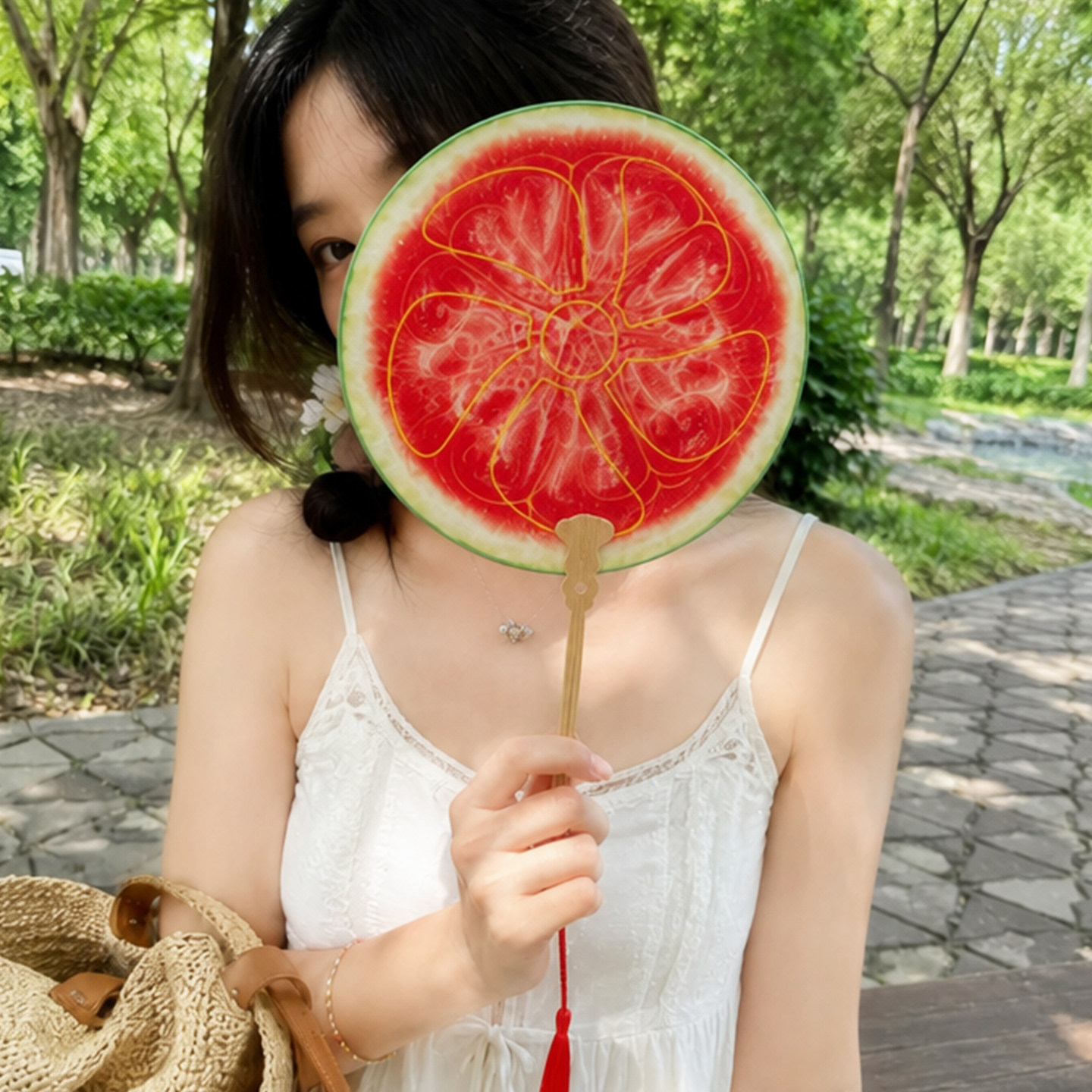 趣置欢喜夏日主图扇子