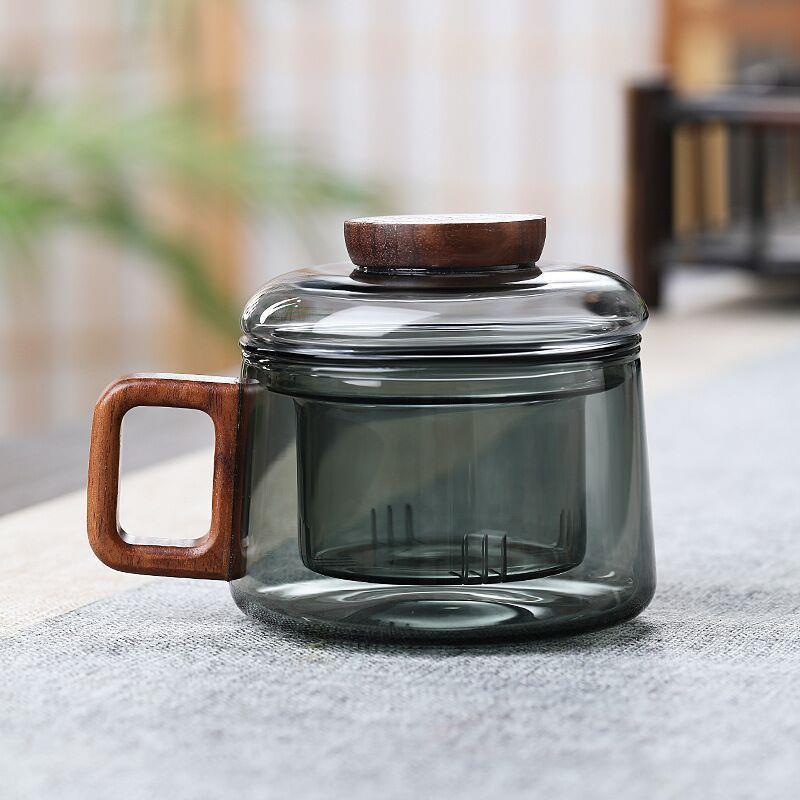 高硼硅墩墩杯泡茶迷你小三件杯家用咖啡牛奶杯耐热可明火玻璃
