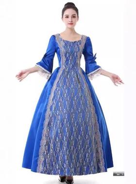 Handmade Elbow Sleeve Gold Applique Gown