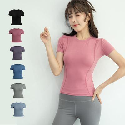 clothes yoga running Gym T-shirt short-sleeved quick-drying