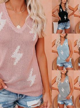 knitted and lightning vest sling sexy coverup Fashionable