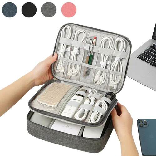 Travel Cable Bag Waterproof Digital USB Charger Storage Bag
