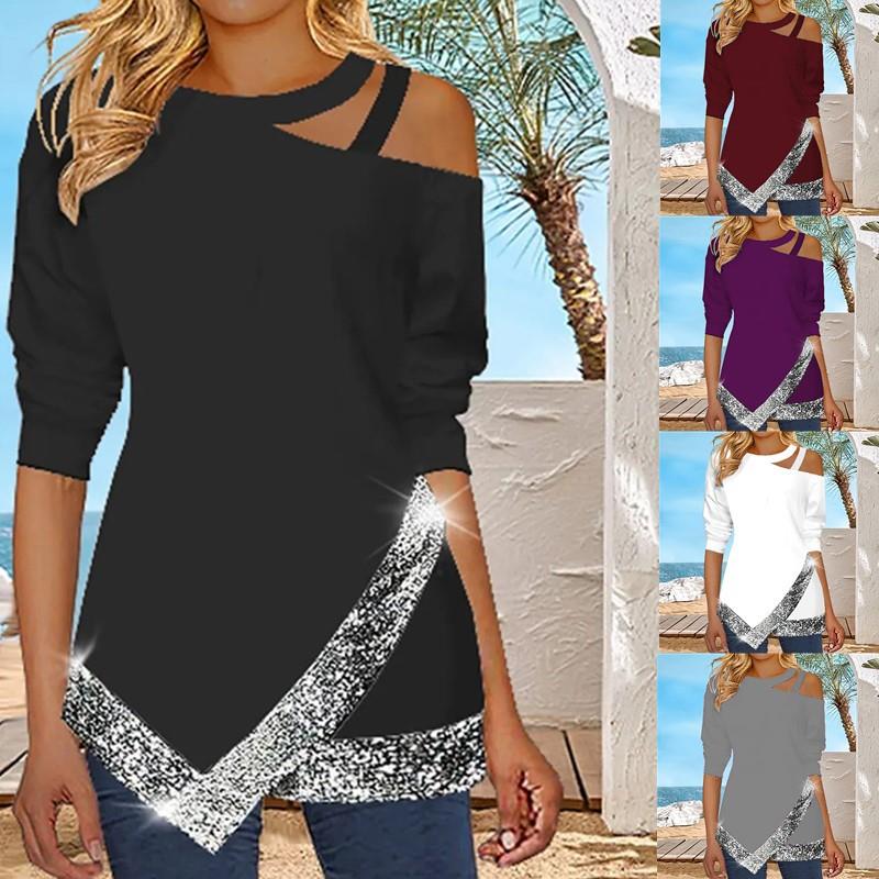 dress female knee above pullover dress lady long shoulder