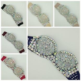 swimsuit diamond popular seam Colorful bikini