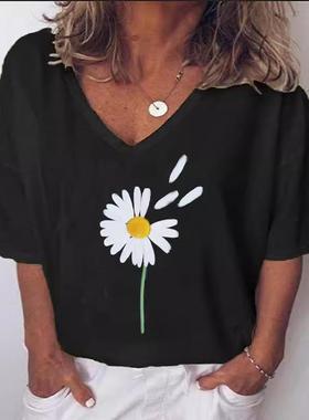 -shirt loose womens clothes summer -shirt pullover