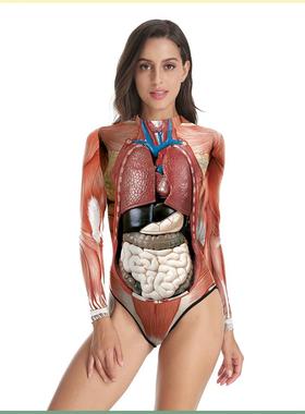 teaching science model anatomical torso tops swimsuit