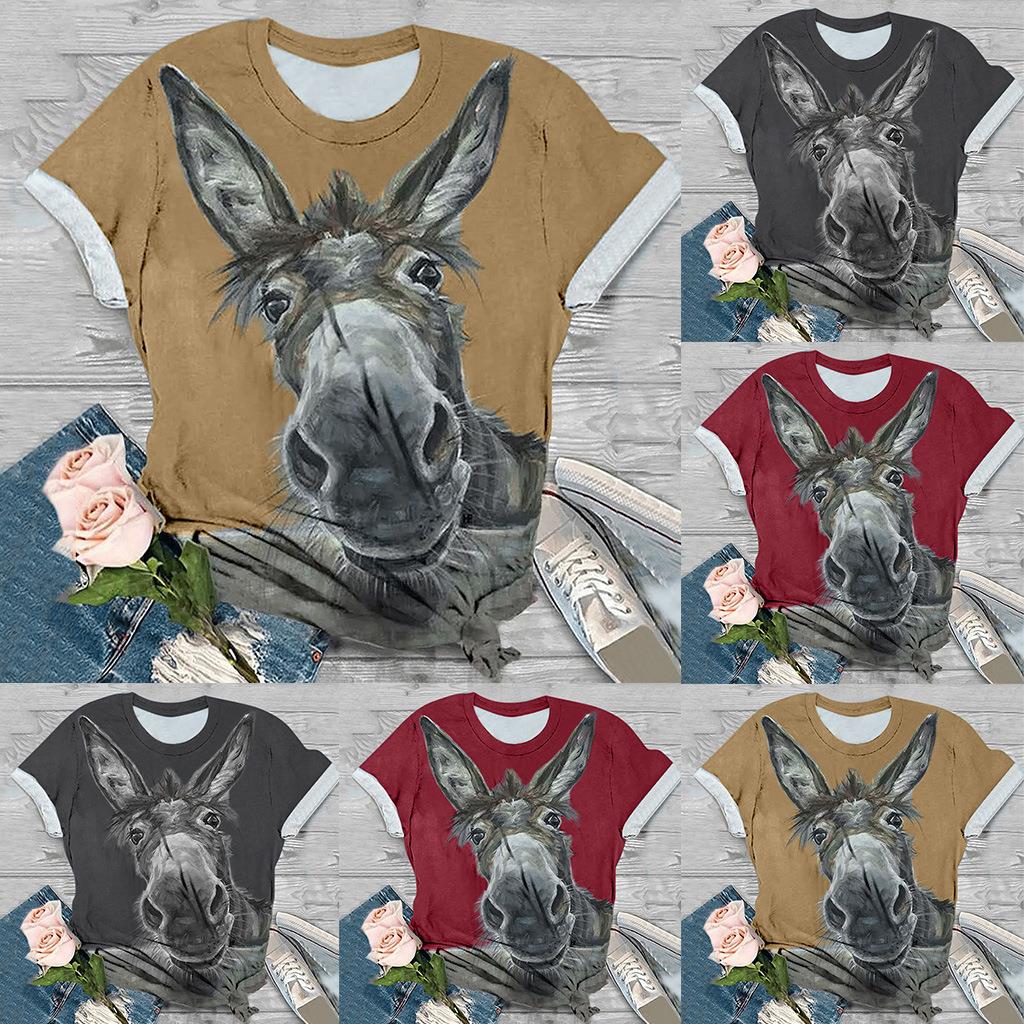 mens shirt animal print sumer casual -shirt fashion