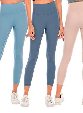 nude waist Yoga tight yoga pants sports womens clothes