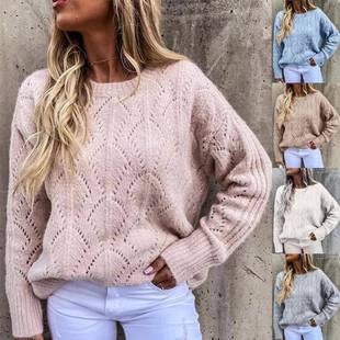 sweater pattern european argyle geometric jacquard women