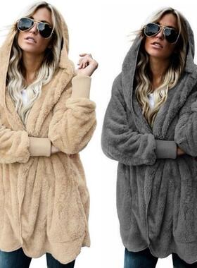 coat anti-fur reversible mid-length coat cotton warm fur