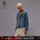 R13 明星同款 短款 复古做旧工装 末甄选 修身 风牛仔外套 季