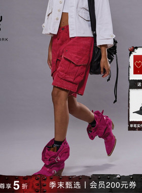 【明星同款】R13 BAGGY 五分工装牛仔短裤男女同款