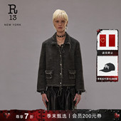 季 末甄选 R13 短款 复古解构风设计感翻领夹克外套