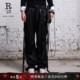 风缎带元 宽松工装 R13 素造型感羊毛长裤 明星同款
