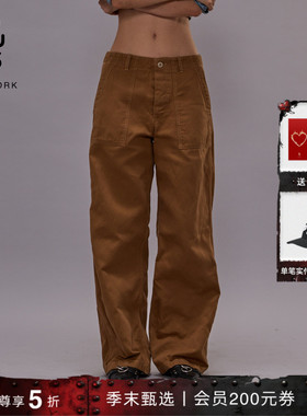 【季末甄选】R13 明星同款中腰宽松阔腿机能工装风休闲裤