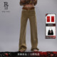 R13 微喇牛仔裤 2026早春新品 CHARLOTTE橄榄绿色舒适复古高腰修身