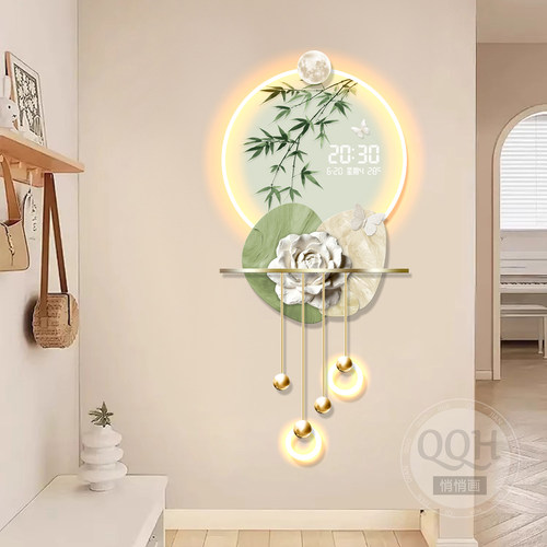 奶油风客厅玄关装饰画高级感