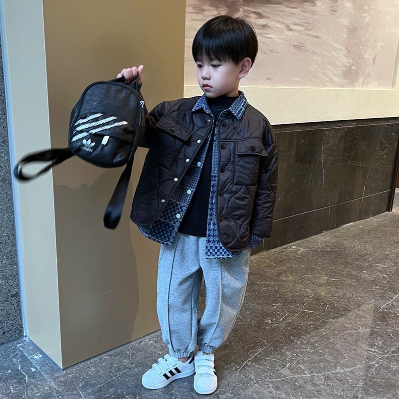 男童冬装棉服2025新款男