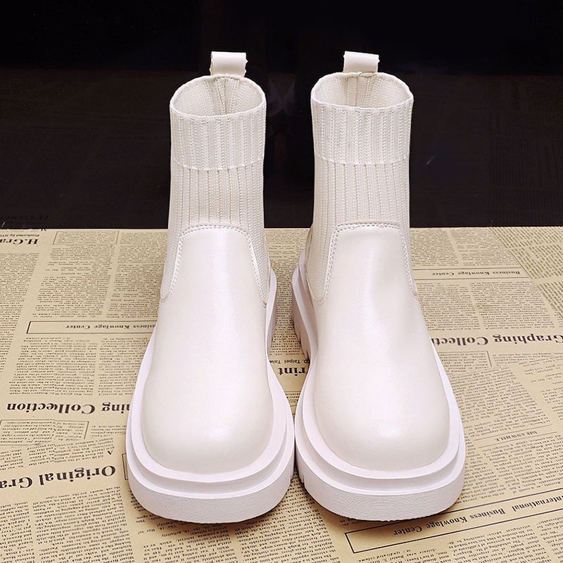 2025秋冬新款黑色短靴女