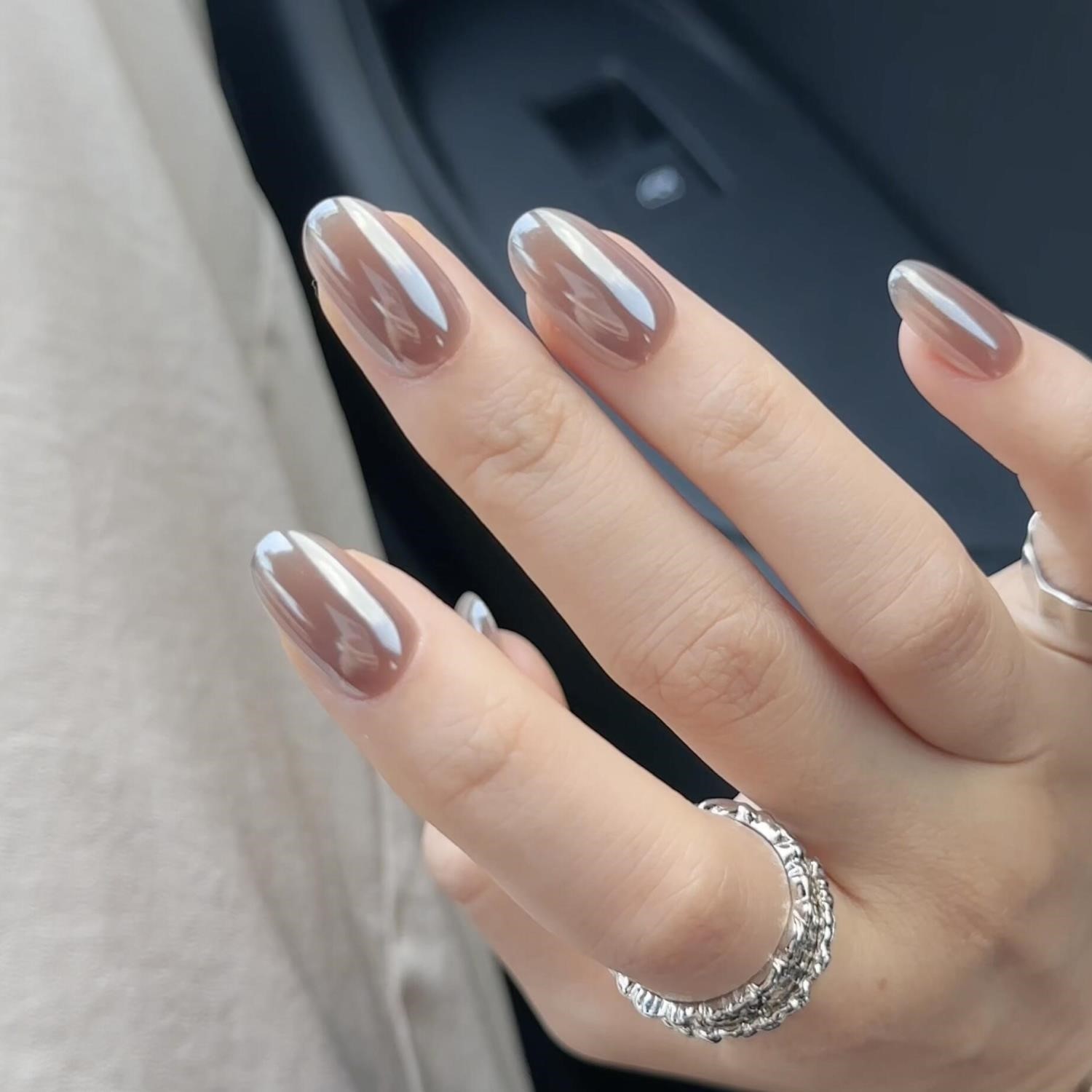 Hailey海莉欧美老钱风裸灰咖极光珍珠粉穿戴甲高级轻奢手工婚甲,彩妆/香水/美妆工具,穿戴甲/甲片,淘宝优惠券,粉丝福利购,淘宝优惠卷