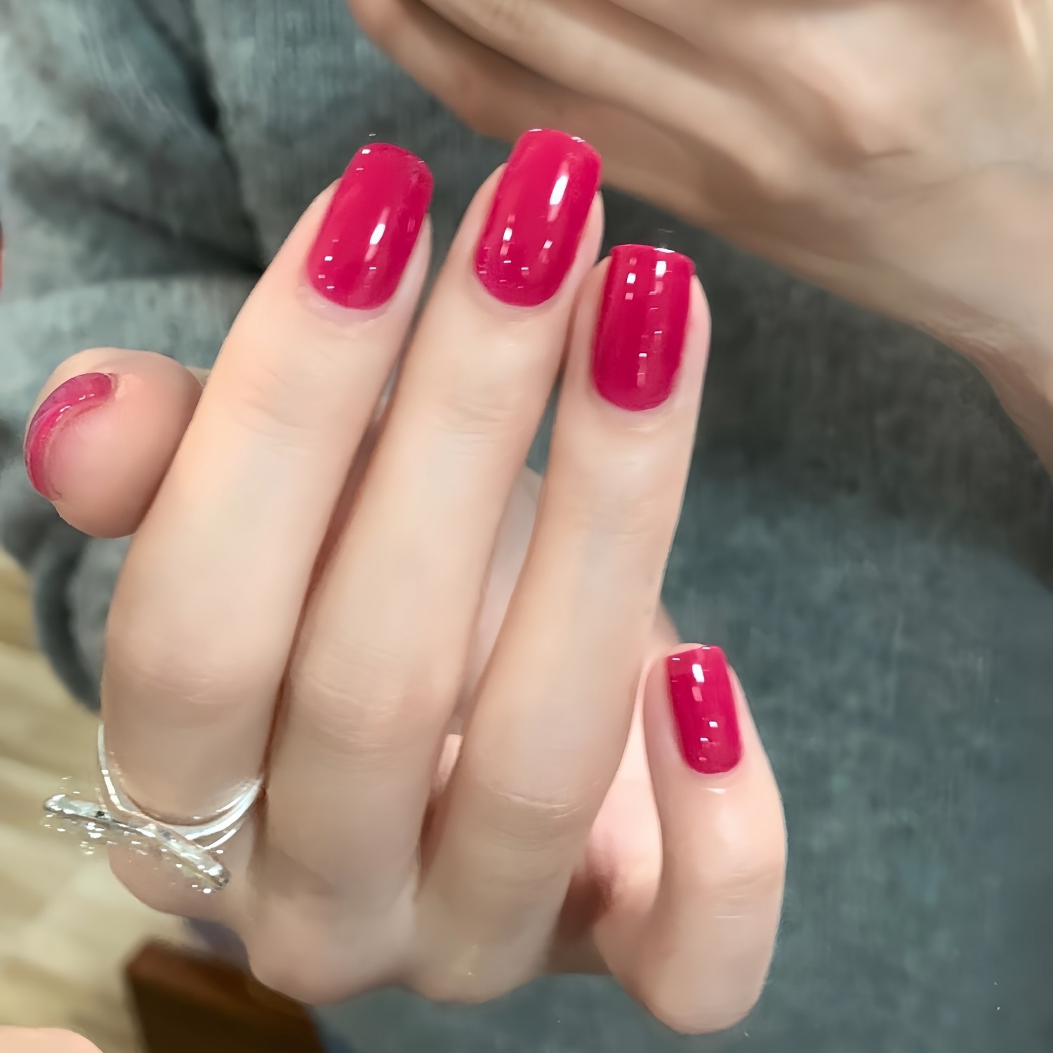 成品美甲纯色玫红色手工穿戴甲简约高级显白辣妹新娘孕妇可拆卸,彩妆/香水/美妆工具,穿戴甲/甲片,淘宝优惠券,粉丝福利购,淘宝优惠卷