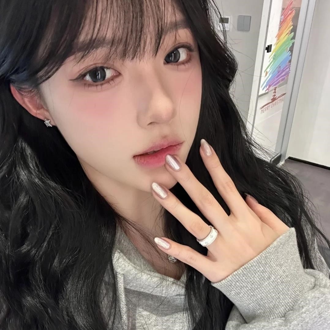 工裸色晶石猫眼美甲贴片