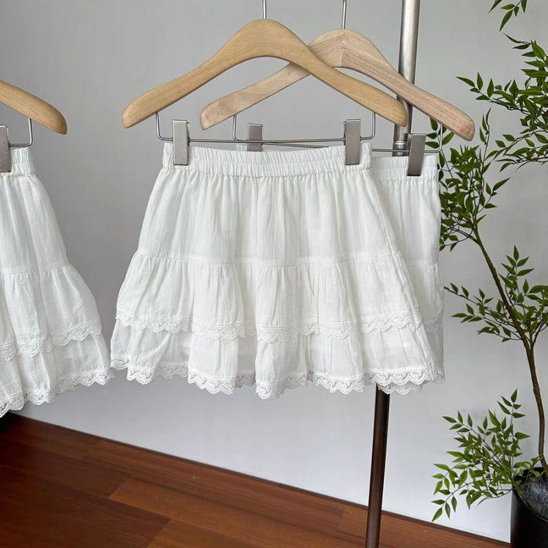 白色芭蕾蕾丝蛋糕半身裙女春夏绝腰显瘦显腿长字蓬蓬短裙,女装/女士精品,大码半身裙,淘宝优惠券,粉丝福利购,淘宝优惠卷