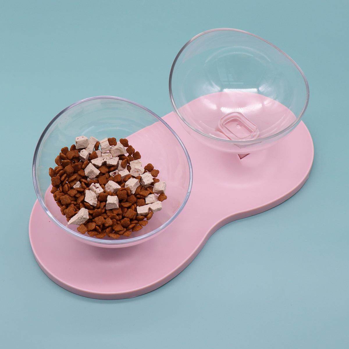 猫碗双碗一体高脚碗猫咪饭碗猫水碗斜口碗猫粮盆宠物食具狗狗碗,宠物/宠物食品及用品,猫狗碗/慢食碗,淘宝优惠券,粉丝福利购,淘宝优惠卷