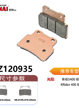 SONAI索耐瑞森刹车片 适用光阳 赛艇S400