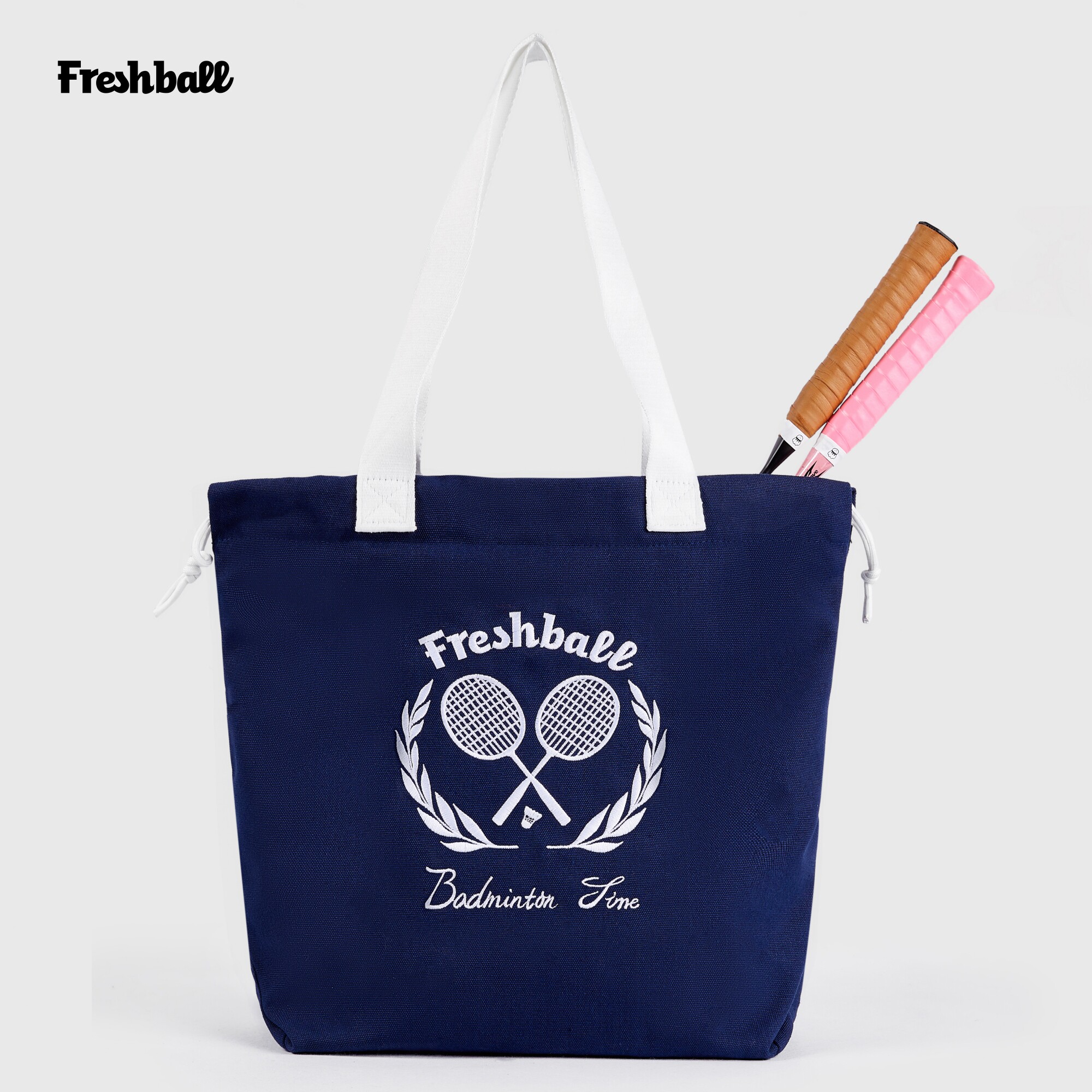 Freshball羽毛球托特包球拍帆布手提包大容量运动包斜挎单肩健身