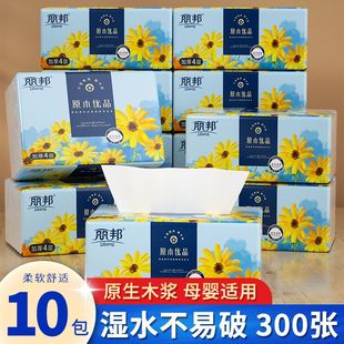 丽邦抽纸10包实惠装 面巾纸卫生纸一件代发